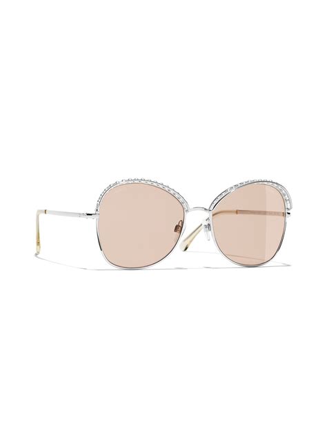 chanel brille mit perlen|Chanel braun sonnenbrillen.